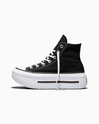 Chuck Taylor All Star Lift Double Stack Platform Canvas Black/White/Black, Inner Side View