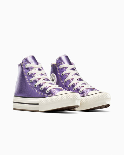Chuck Taylor All Star EVA Lift Platform Metallic Purple/Egret/Black