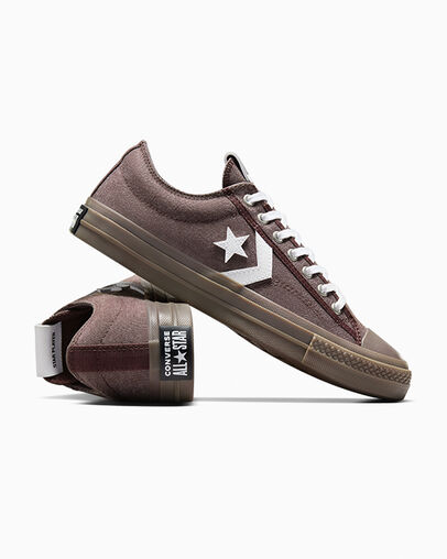 Star Player 76 Heavy Canvas Rugged Brown/Egret/White, Detail Angle View