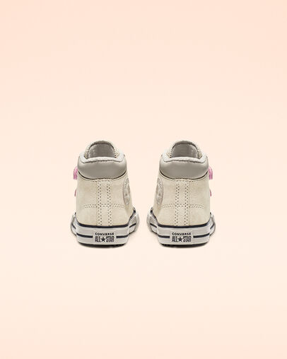 Chuck Taylor All Star Hook and Loop PC Boot High Top Natural Ivory/Coastal Pink