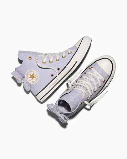 Chuck Taylor All Star Bows and Lace Almost Lavender/Vintage White