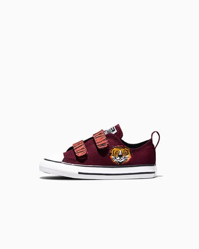 Chuck Taylor All Star Tigers Easy On Deep Bordeaux/Gold Palm/White, Inner Side View