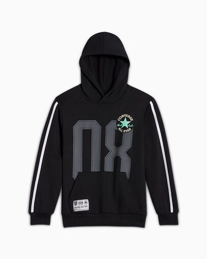 Retro Remix Pullover Black, Front View