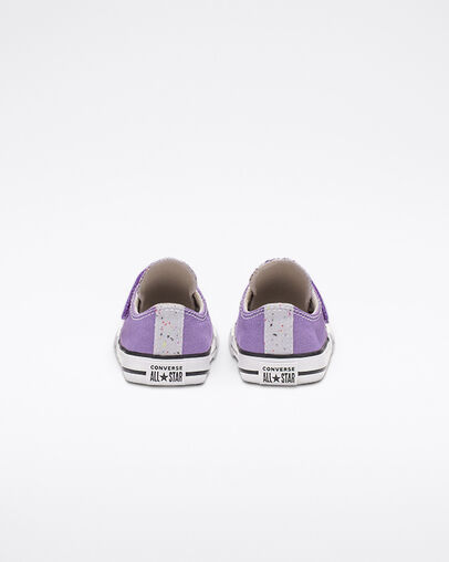 Chuck Taylor All Star Galaxy Dust Hook and Loop Low Top Bright Violet/Natural Ivory