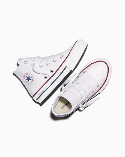 Chuck Taylor All Star EVA Lift Platform Canvas White/Garnet/Navy, Angled View