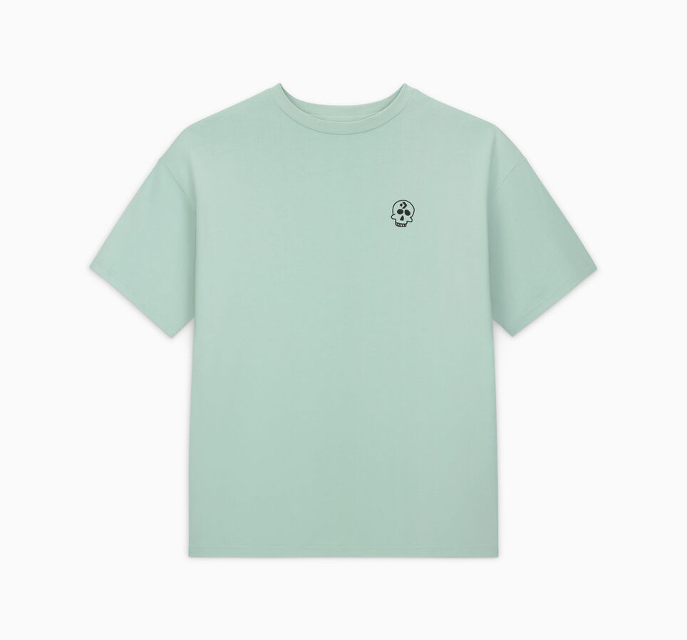 Snail Skull Flower T-Shirt Men
