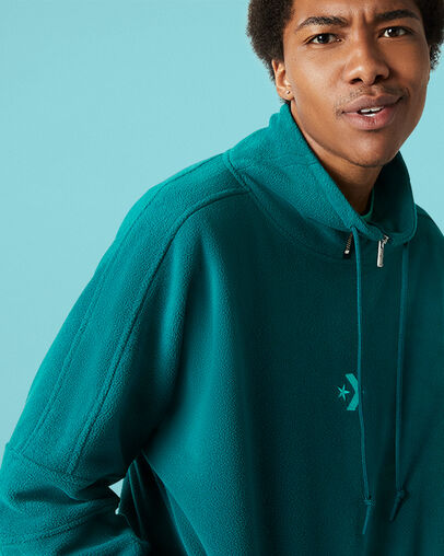 Polar Fleece Archive Funnel Top Midnight Turq