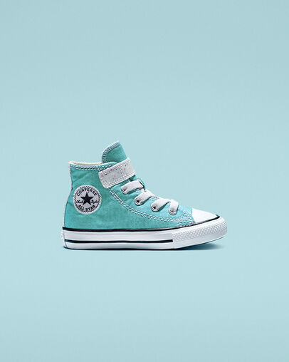 Galaxy Dust Hook and Loop Chuck Taylor All Star Turbo Green/Natural Ivory
