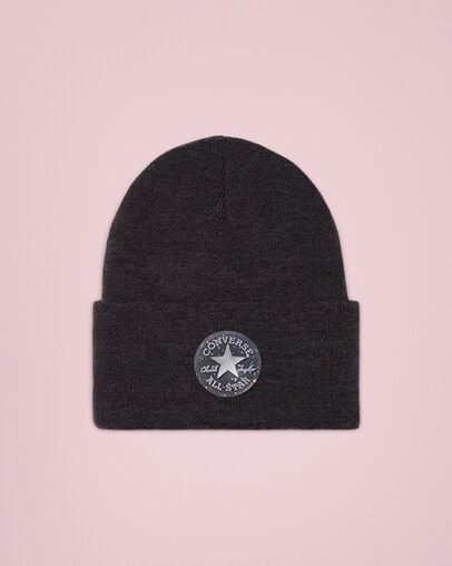 Winter Formal Beanie Dark Grey Heather/Silver, Front View