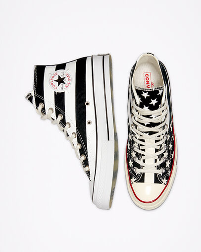 Chuck 70 Archive Restructured High Top Black/White/Egret