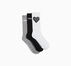 3-Pack Love Heart Socks Black/White