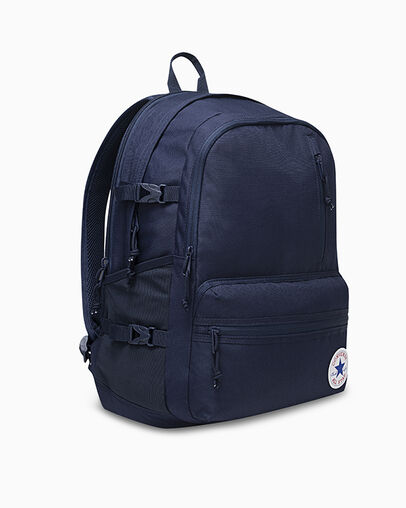 Straight Edge Backpack Obsidian Blue, 3/4 View