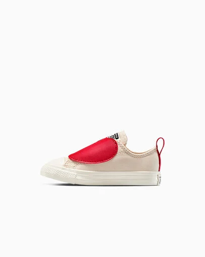 Chuck Taylor All Star One Strap Easy-On Apples Light Dune/Red/Egret, Inner Side View
