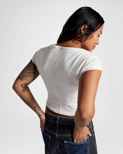 Corset Top Converse Egret, Full Body View