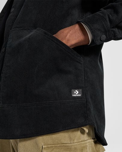 Corduroy Jacket Converse Black, Detail View