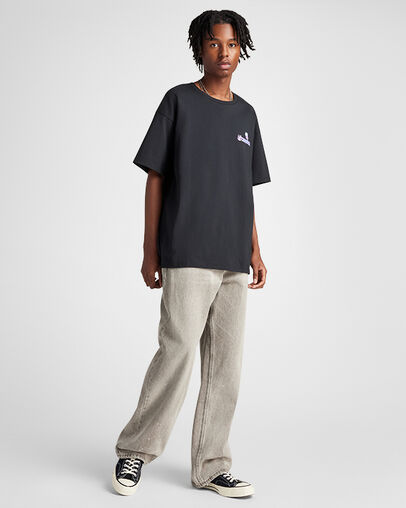 Undersea T-Shirt Converse Black, Full Body View