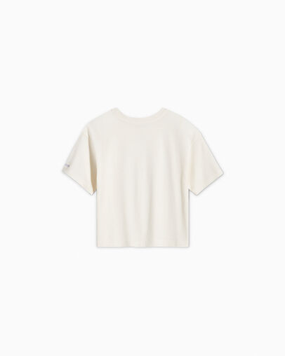 Joyful Florals Boxy T-Shirt Egret, Back View