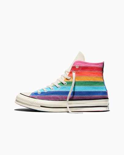 Chuck 70 Pride Flag Blue/Egret/Black, Inner Side View
