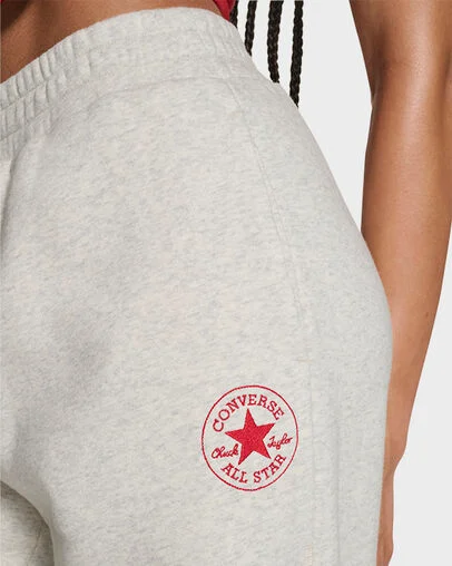 Barrel Leg Sweatpants Lt Grey Heather, Detail View