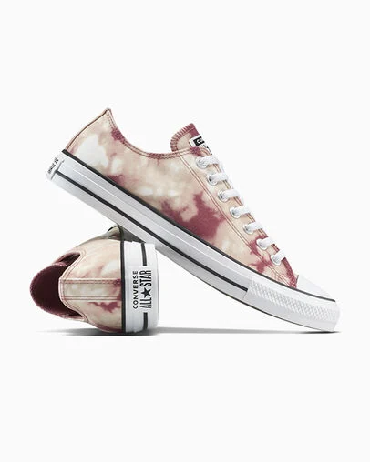 Chuck Taylor All Star Tie-Dye Red Cedar/Vintage White/Black, Detail Angle View