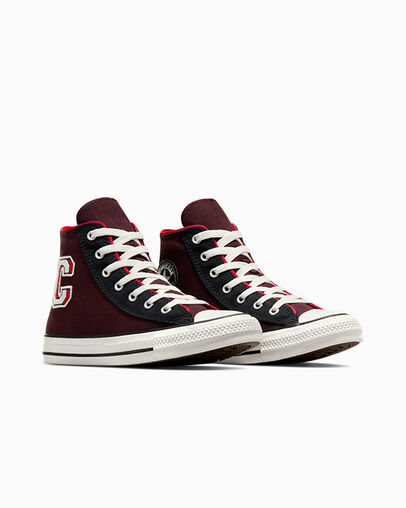 Chuck Taylor All Star Retro Bloodstone Violet /Red/Black, Top and Side View