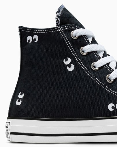 Chuck Taylor All Star Eyes Black/White/Black, Detail Angle View