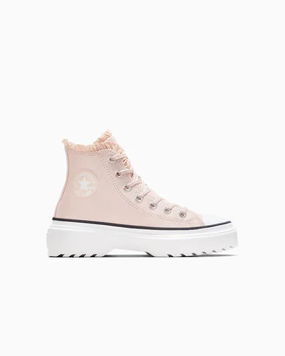 Chuck Taylor All Star Lugged Lift Ruffles Blush Hush/White/Vamp Pyre, Outer Side View