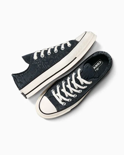 Chuck 70 Satin Leopard Black/Total Eclipse/Egret, Angled View