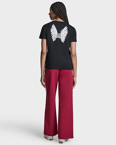 Winged Chucks T-Shirt Black, Detail View