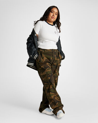 Chuck Taylor All Star Move Platform Washed Canvas Cloudy Daze Blue/Egret/Rainy Daze, On Foot Shot 1