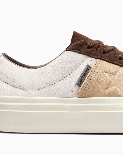Converse CONS x Carhartt WIP One Star Academy Pro Dark Earth/Starfish/Egret, Detail Angle View