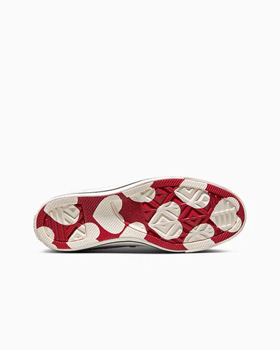 Chuck Taylor All Star Valentine's Day New Found Bloom Pink/Egret/Days Ahead Red, Outsole View