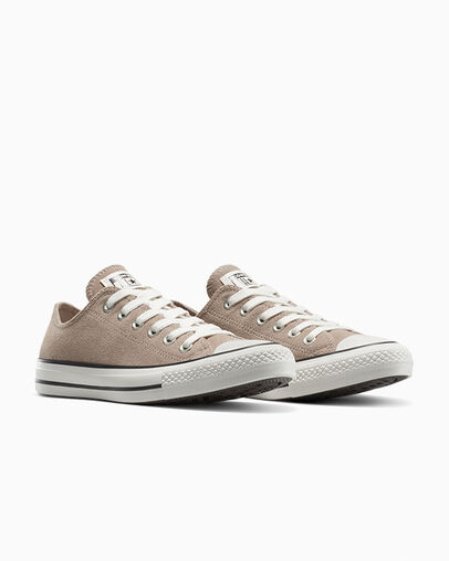Chuck Taylor All Star Suede Vintage Cargo/Egret/Black, Top and Side View