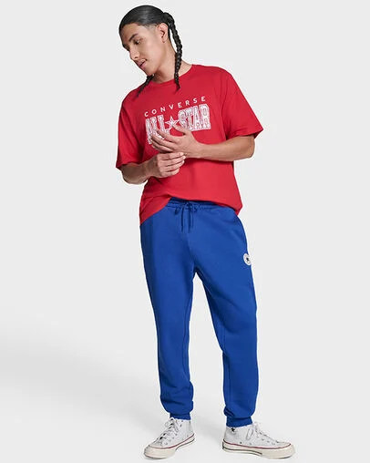 Chuck Taylor All Star Patch Joggers Blue, Detail View