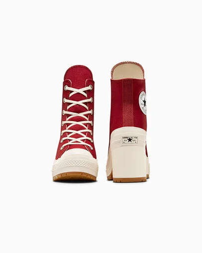 Chuck 70 De Luxe Heel Park Red/Natural Ivory/Black, Heel View