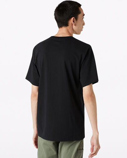 Repeated Star Chevron Short Sleeve Converse Black