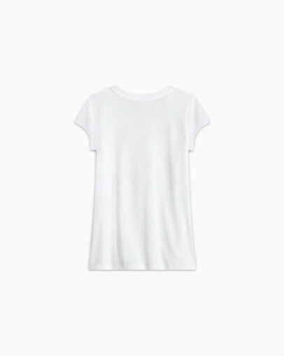 Shimmer Chuck Taylor Patch T-Shirt White, Back View