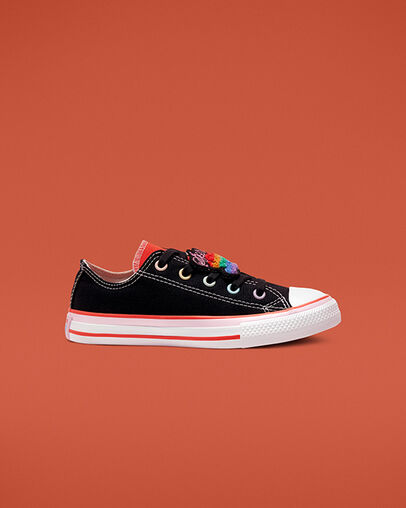 Converse x Millie Bobby Brown Chuck Taylor All Star Black/Mandarin Red/Pink Lady