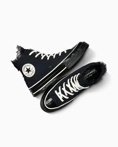 Chuck 70 Ruffles & Bows Black/Black/Egret