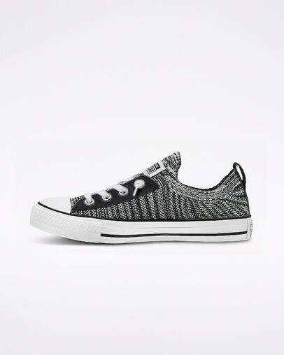 Galactic Nuclei Chuck Taylor All Star Shoreline Knit Slip Black/White/Black