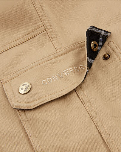 Woven Cargo Utility Pant Nomad Khaki, Full Body View