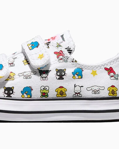 Converse x Hello Kitty And Friends Chuck Taylor All Star Easy-On BFFS White/Black/White, Detail Angle View