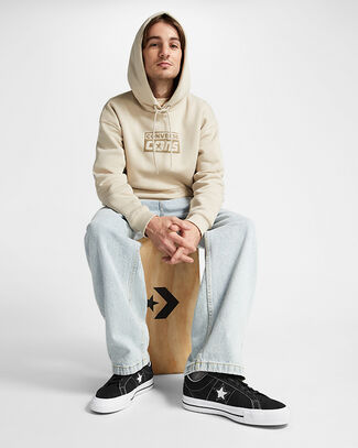 CONS One Star Pro Suede Black/Black/White, Outer Side View