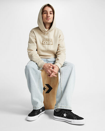 CONS One Star Pro Suede Black/Black/White, Detail Angle View