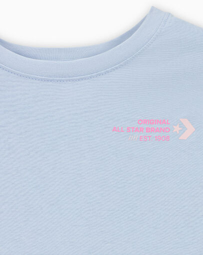 All Star Cropped Boxy T-Shirt Cloudy Daze Grey, Full Body View