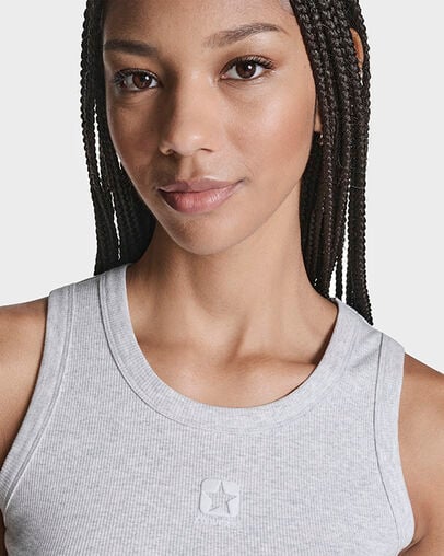 RETRO BOX STAR TANK Lt Grey Heather