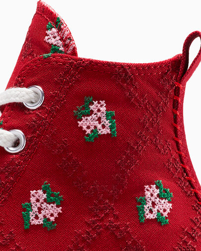 Run Star Hike Platform Rose Cross Stitch Days Ahead/Vintage White/Egret, Detail Angle View