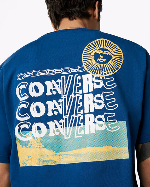 blue converse t shirt
