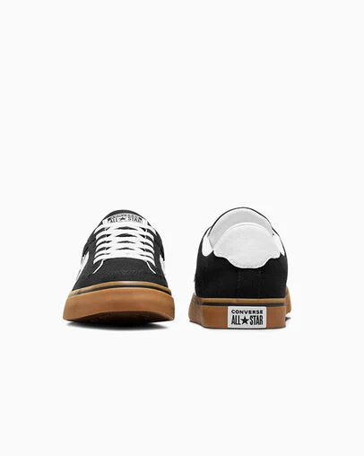 Tobin Black/White/Gum, Heel View