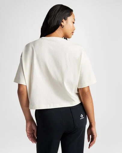 Valentine's Day Boxy T-Shirt Converse Egret, Back View